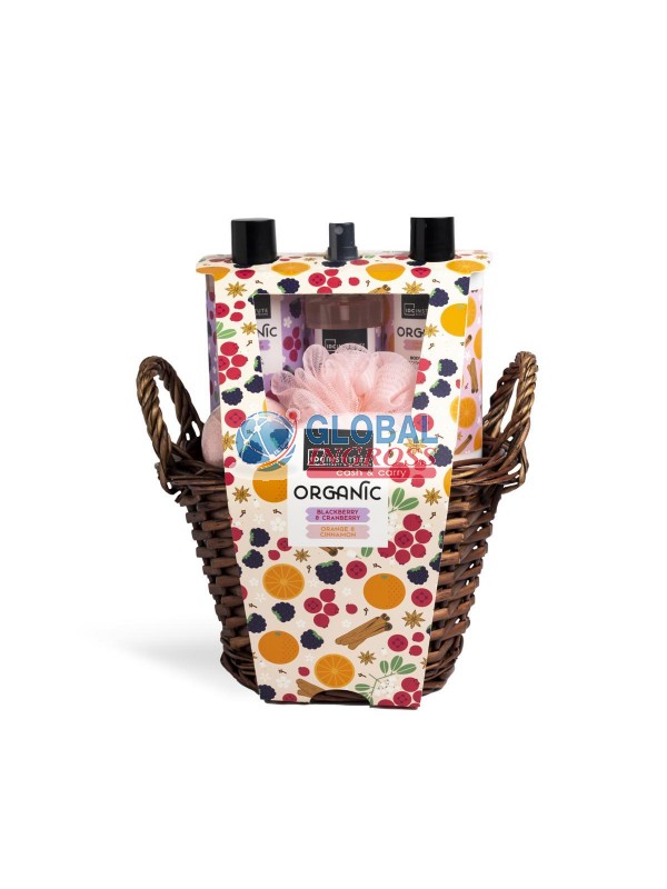 SET SCENTED ORGANIC 5pzBASKET