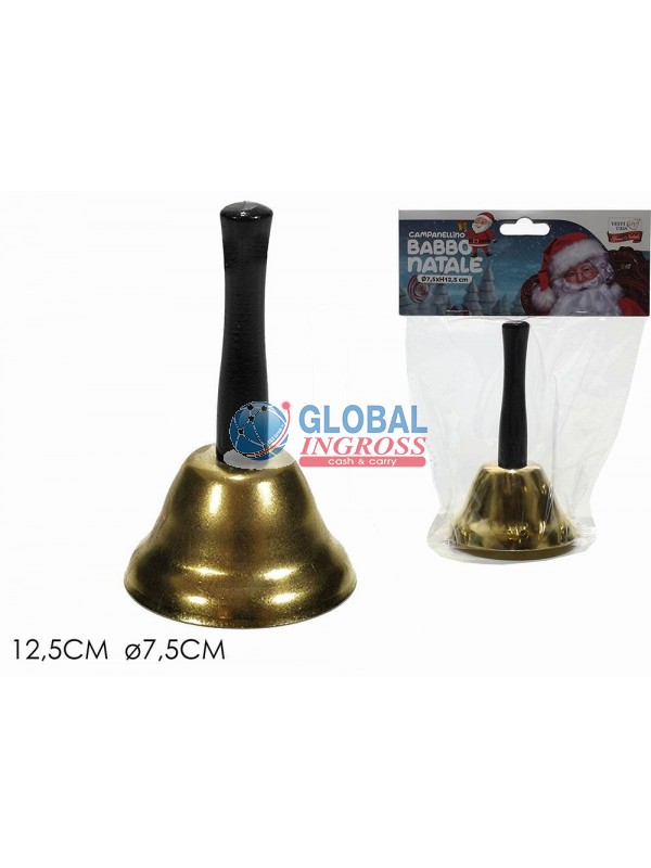 CAMPANELLO BABBO NATALE12cm
