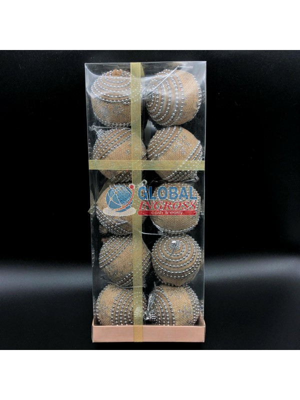 PALLE JUTA GLITTER 6cm 10pz