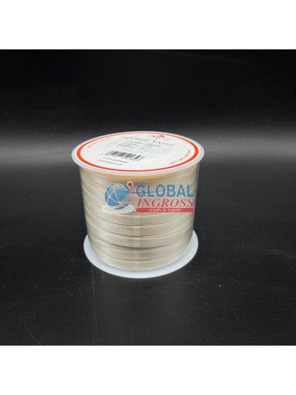 NASTRO RASO 6mm AVORIO 1mt col.25