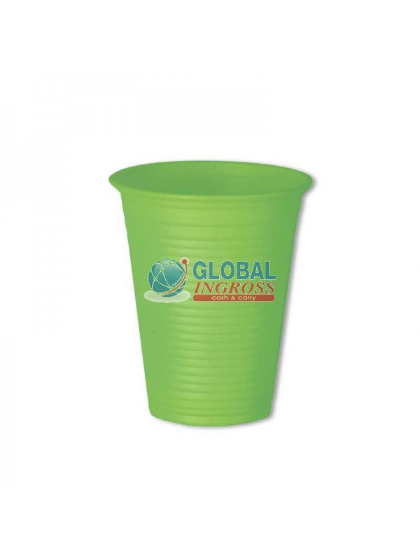 BICCHIERI BIOPLASTICA VERDE 50pz 200cc