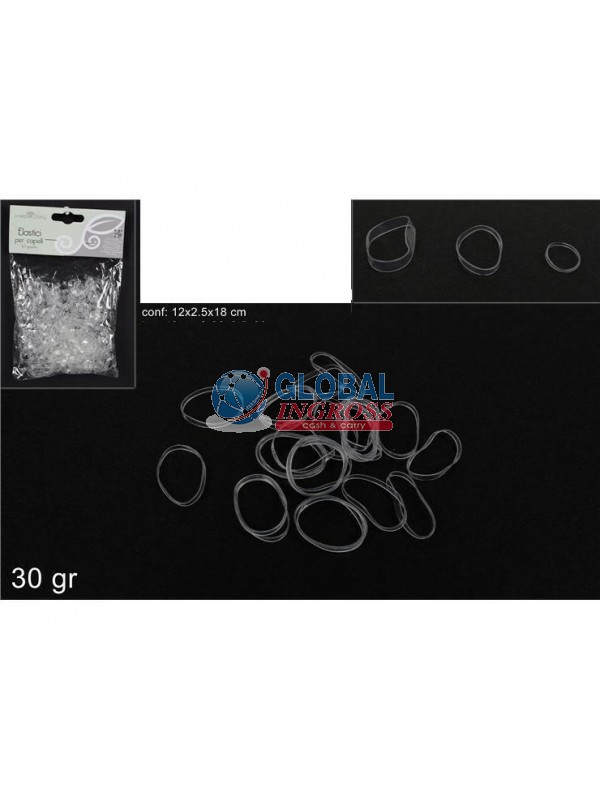 ELASTICI CAPELLI TRASPARENTI 3 misure