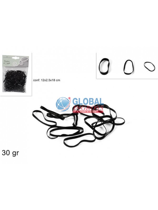 ELASTICI CAPELLI NERI 3misure
