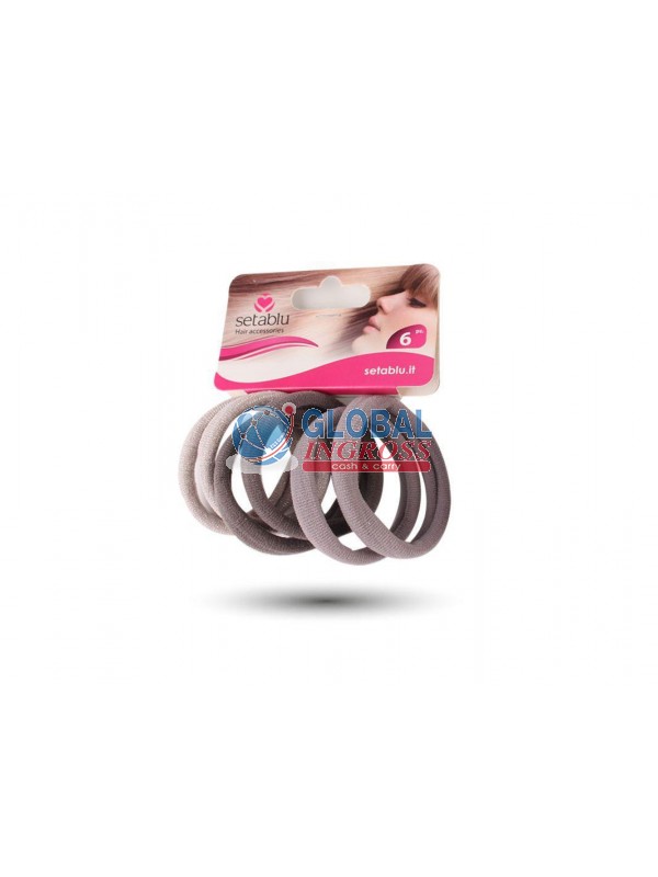 ELASTICI CAPELLI NICE GRAY 6pz COL.ASS.