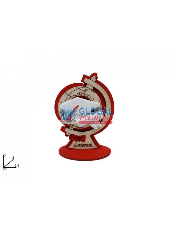 RICORDO LAUREA LEGNO 7cm