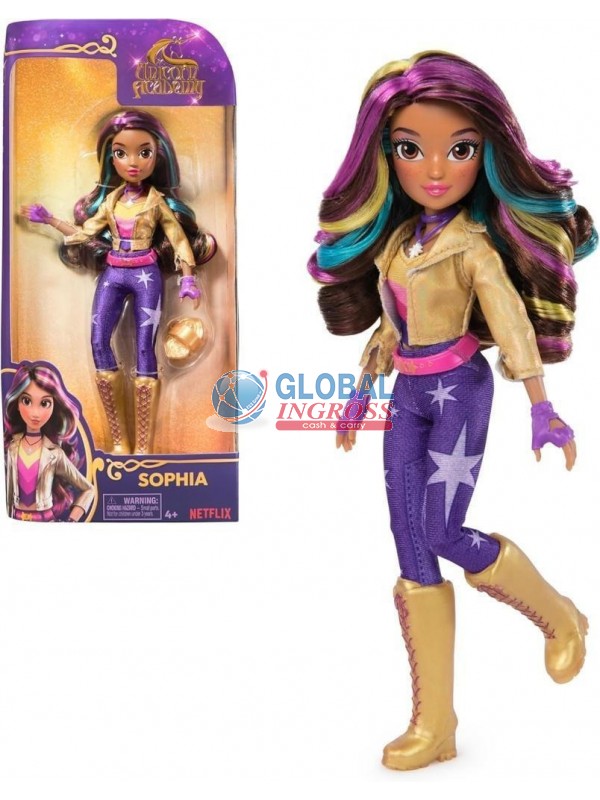 UNICORN ACADEMY DOLL SOPHIA 24cm C/ACCESSORI