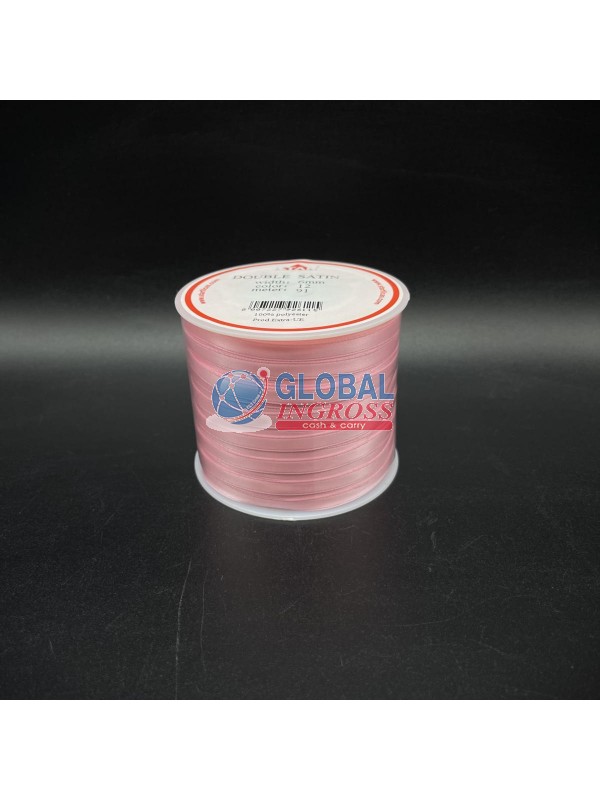NASTRO RASO 6mm ROSA 1mt