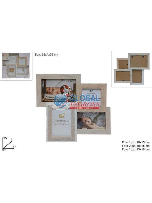 CORNICE LEGNO 4 POSTI