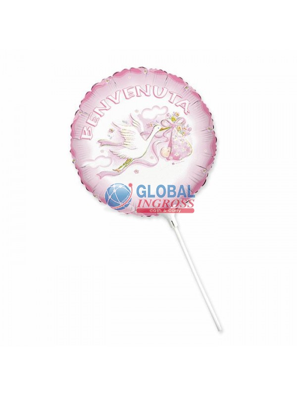 MYLAR 9' CICOGNA ROSA 25cm