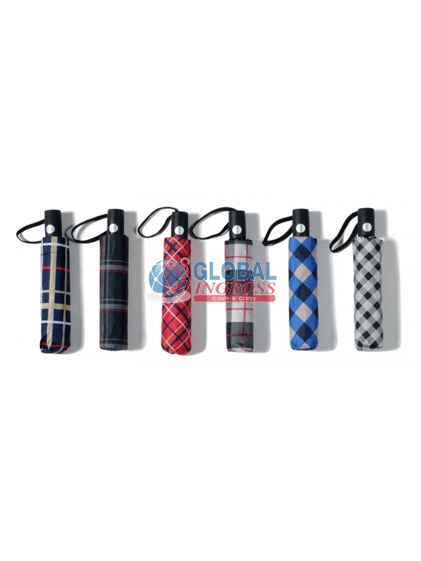 OMBRELLO MINI SCOZZESE PONGEE AUTO