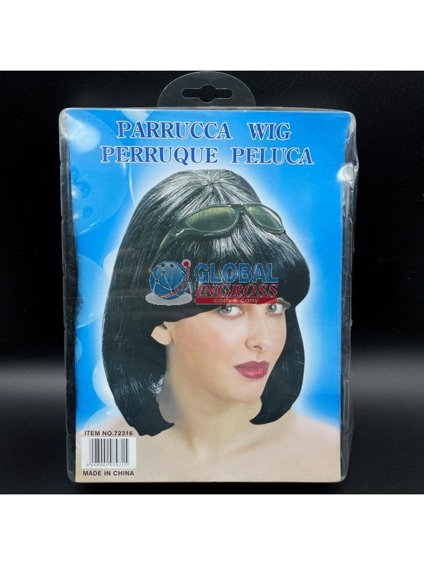 PARRUCCA CASCHETTO NERO
