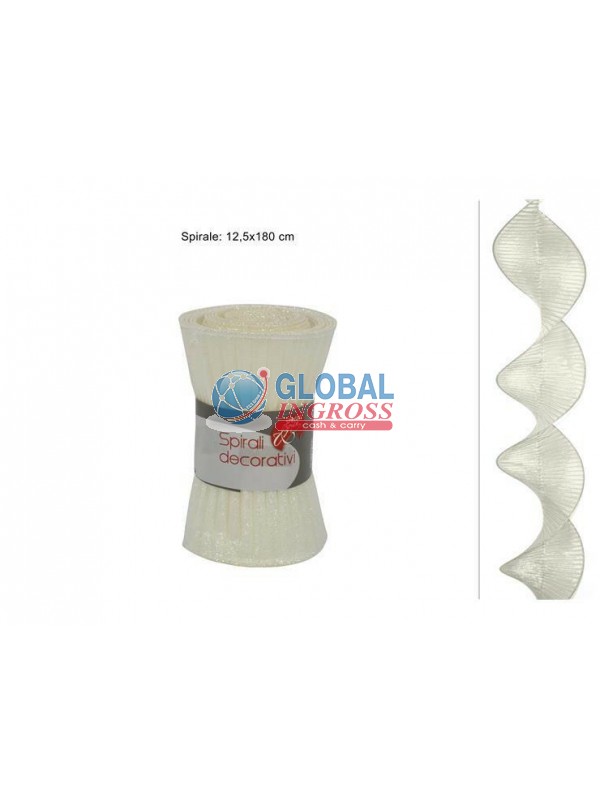 TESSUTO SPIRALE BIANCO 180cm