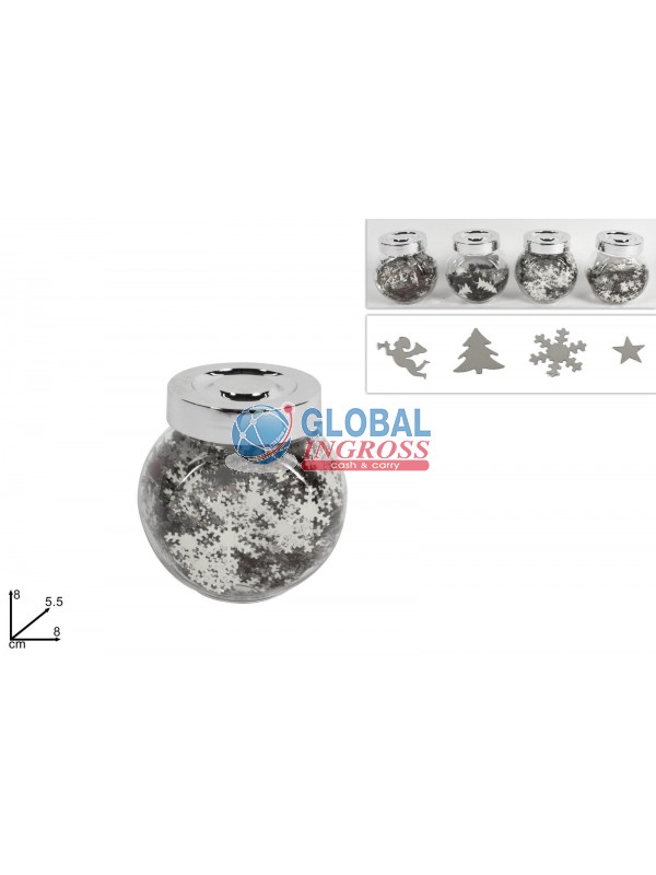 BARATTOLO C/SOGGETTI SILVER NATALE