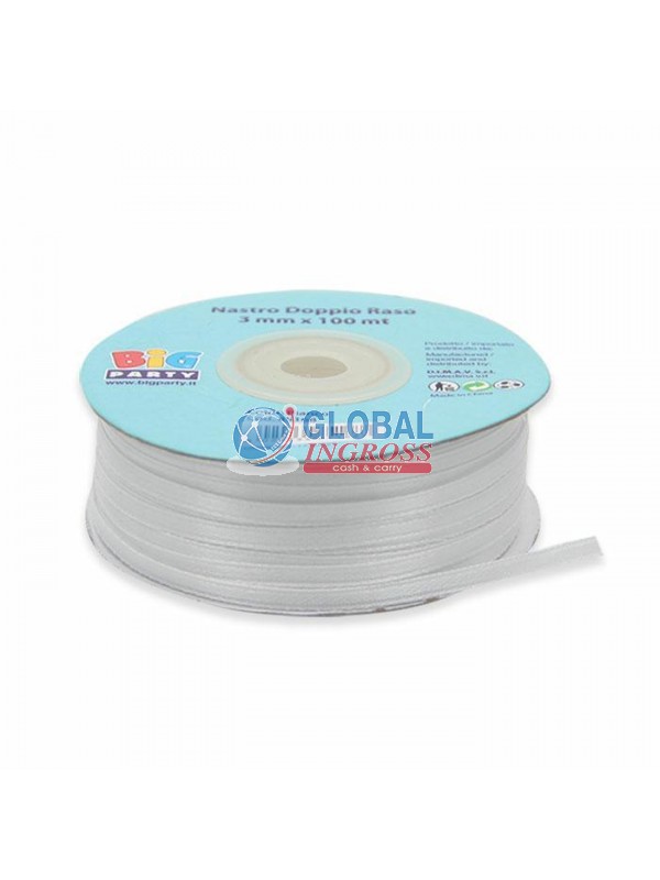 ROTOLO RASO 3mm 100mt BIANCO