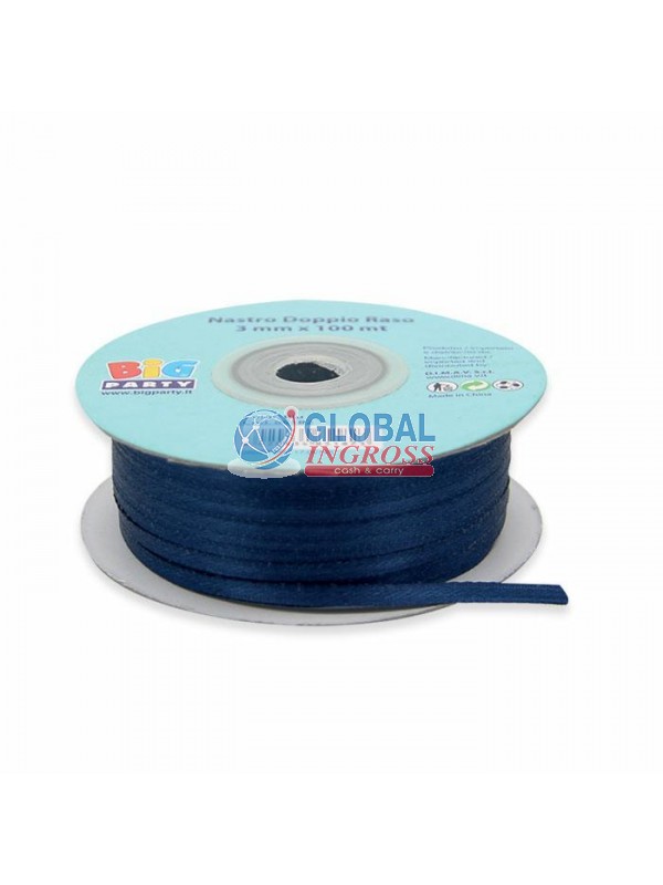 ROTOLO RASO 3mm 100mt BLU