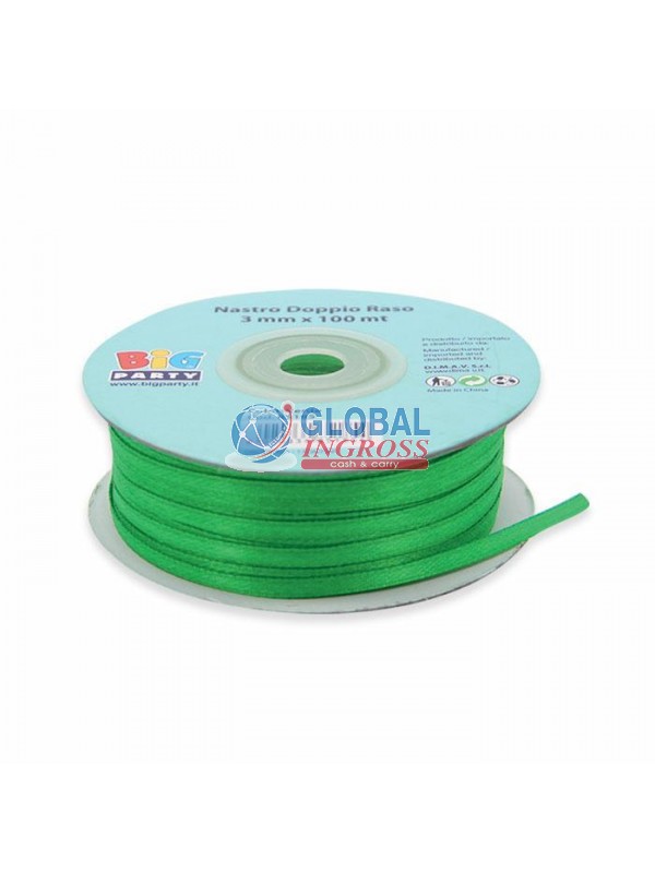 ROTOLO RASO 3mm 100mt VERDE