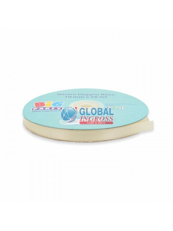 ROTOLO RASO 10mm 50mt AVORIO