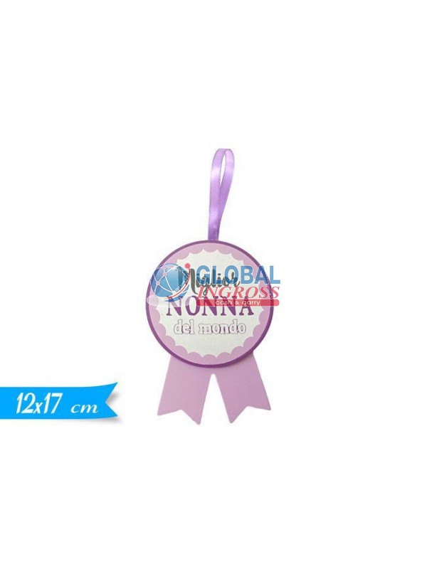 COCCARDA MIGLIOR NONNA 12x17