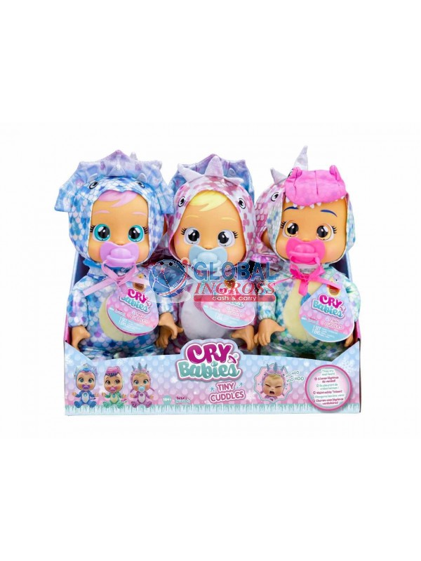CRY BABIES TINY 25cm DINOSAURO