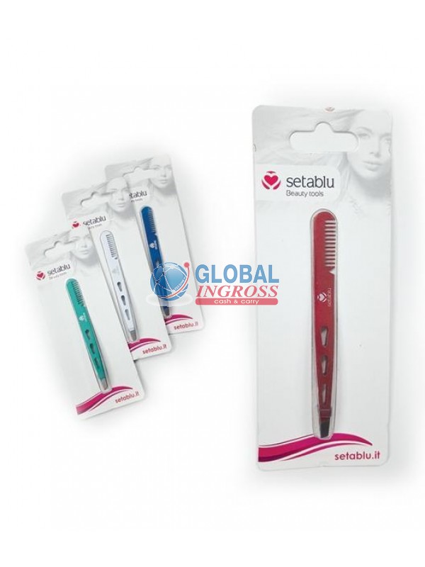 PINZETTA SOPRACCIGLIA C/PETTININO