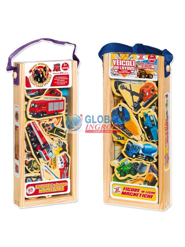 GIOCO FIGURE IN LEGNO 23pz MAGNETICI