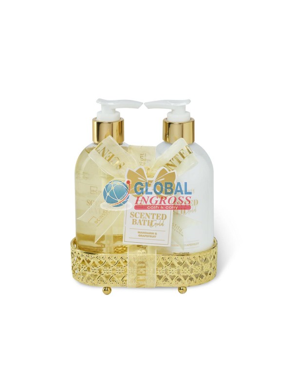SET SCENTED METAL 2pz GOLD