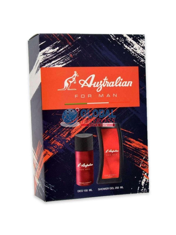 CONF. AUSTRALIAN ROSSO MAN DEO + SHOWER GEL