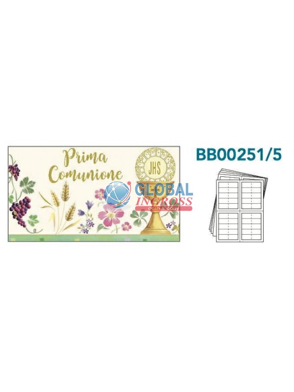 BOMBONIERA A4 COMUNIONECALICE