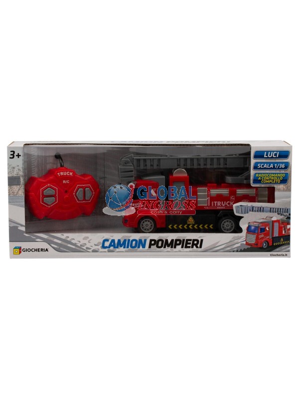 CAMION POMPIERI R/C C/SCALA