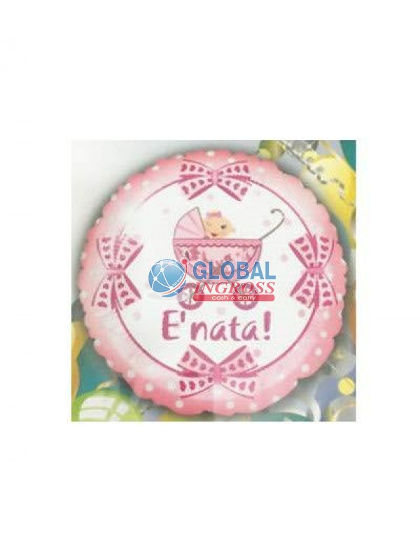 MYLAR CARROZZINA E' NATA 45cm