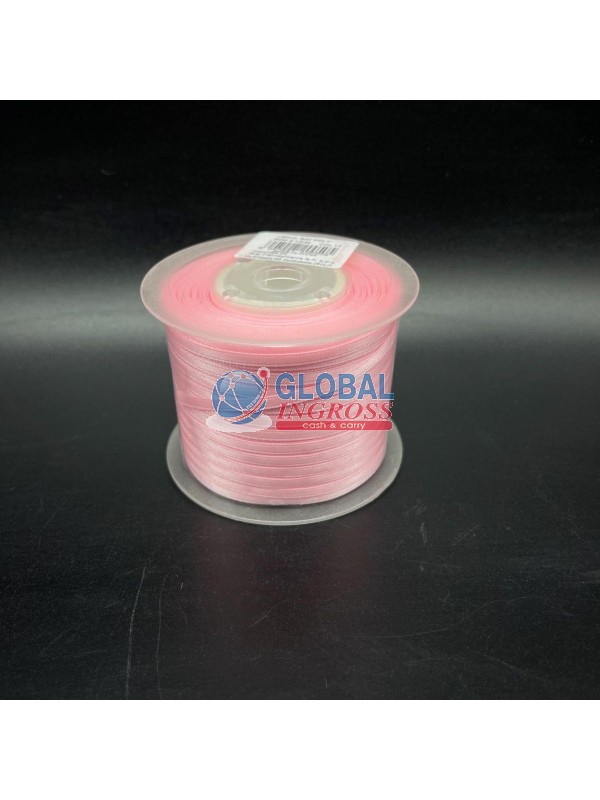 NASTRO RASO 3mm ROSA 1mt