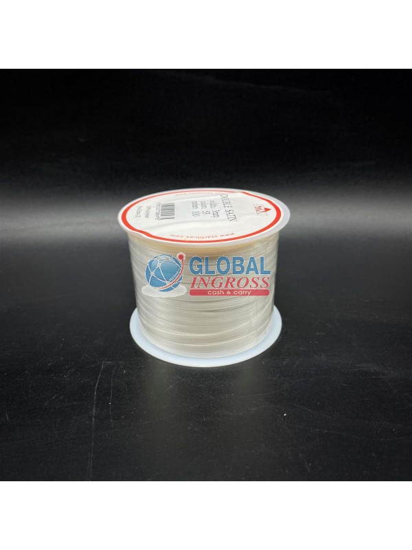 NASTRO RASO 3mm BIANCO 1mt col.53