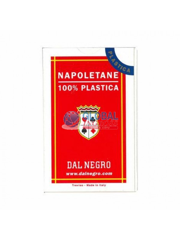 CARTE NAPOLETANE ROSSE PLASTICA