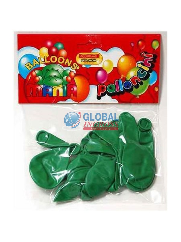 PALLONCINI MONOCOLORE VERDE 18pz