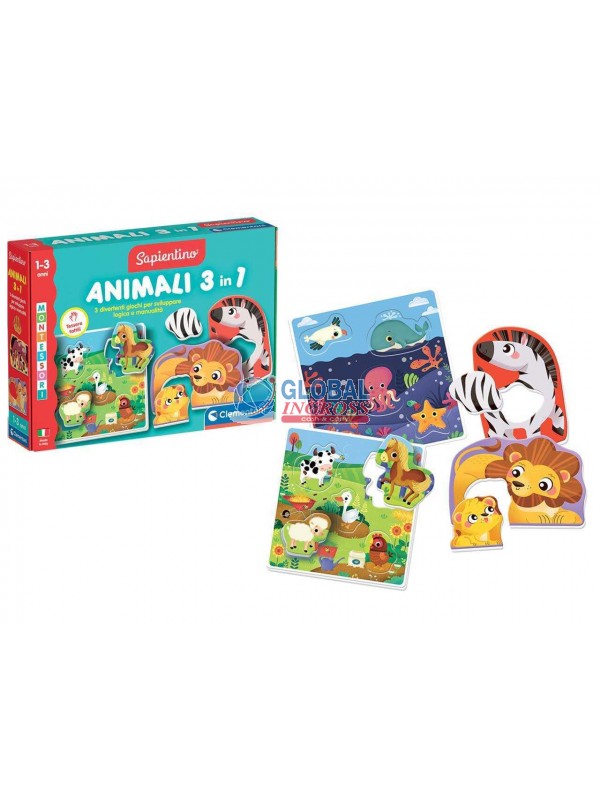 MONTESSORI - GLI ANIMALI 3in1