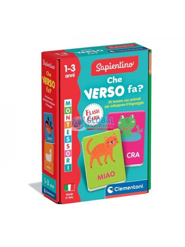MONTESSORI FLASHCARDS BABY CHE VERSO FA