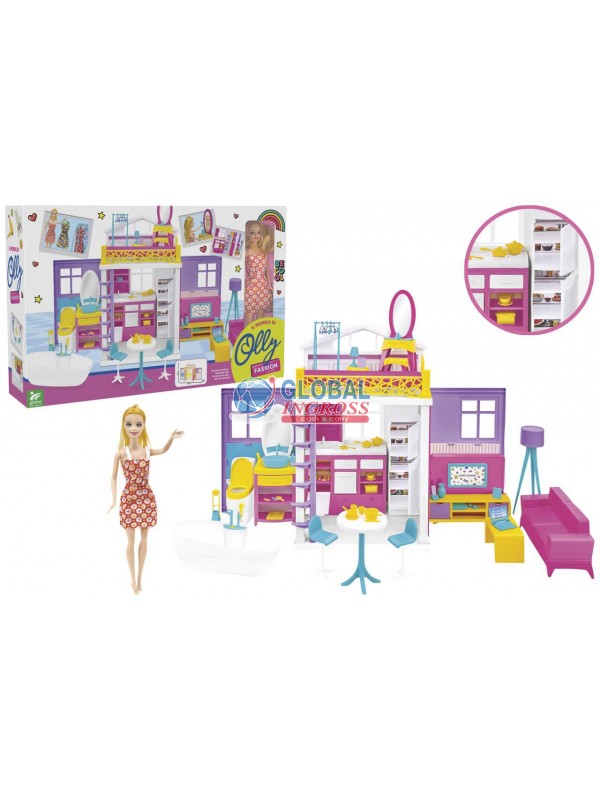 VILLA C/BAMBOLA FASHIONDOLL