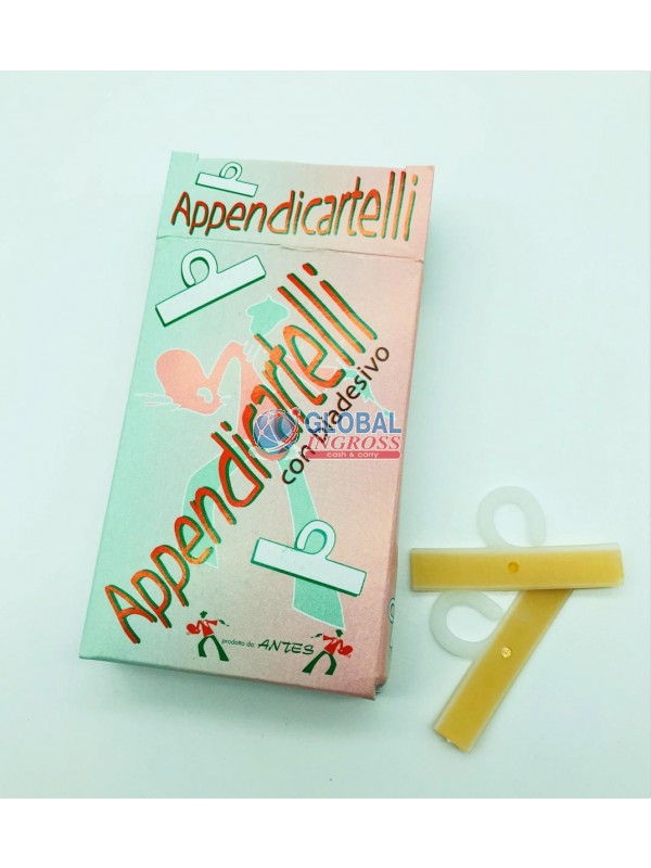 APPENDICARTELLI PLASTICA 50pz