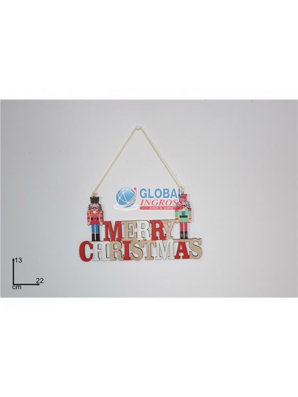 SOLDATO SCHIACCIANOCI C/SCRITTA MERRY XMAS