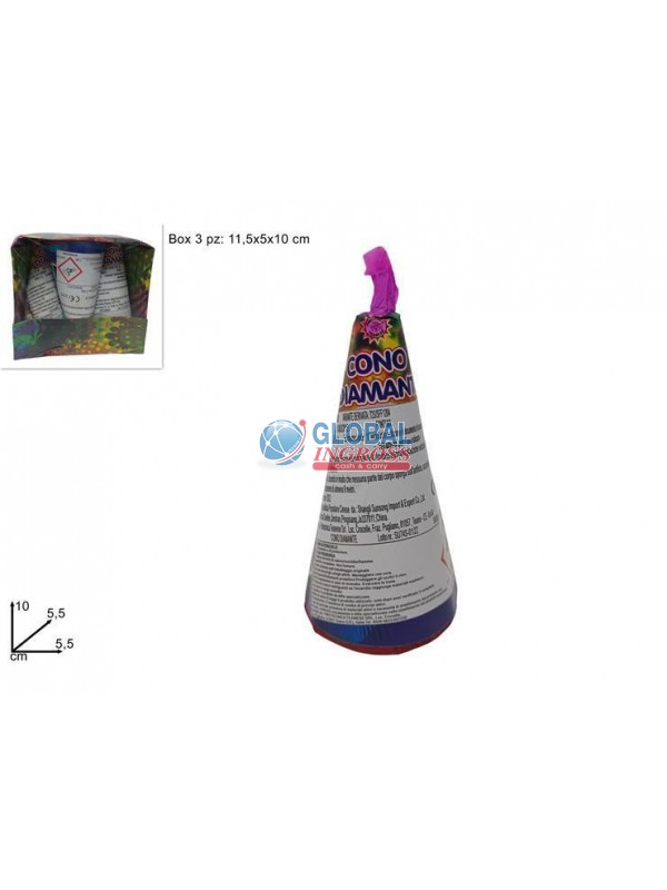CONO DIAMANTE 3pz