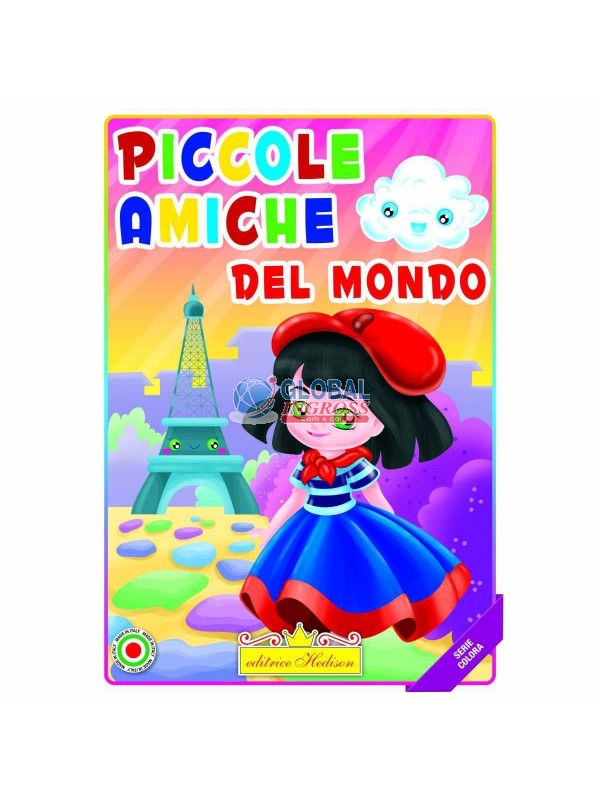 LIBRO COLORA PICCOLE AMICHE DEL MONDO