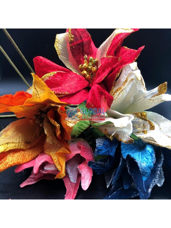 FIORE LUNGO MAGNOLIA C/RASO LAMINA COLORI ASS.