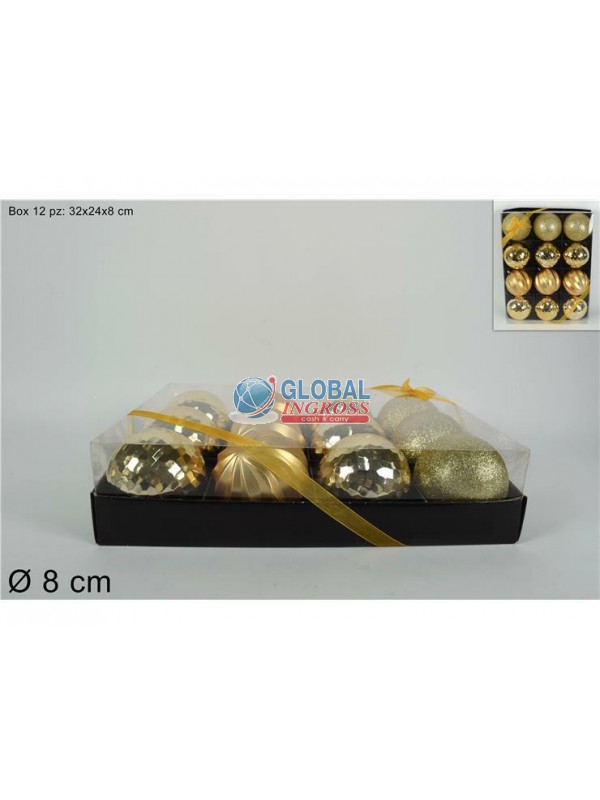 PALLE ORO 8cm 12pz