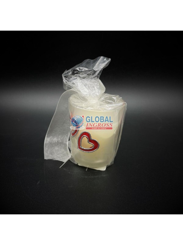 BICCHIERE CANDELA C/CUORE