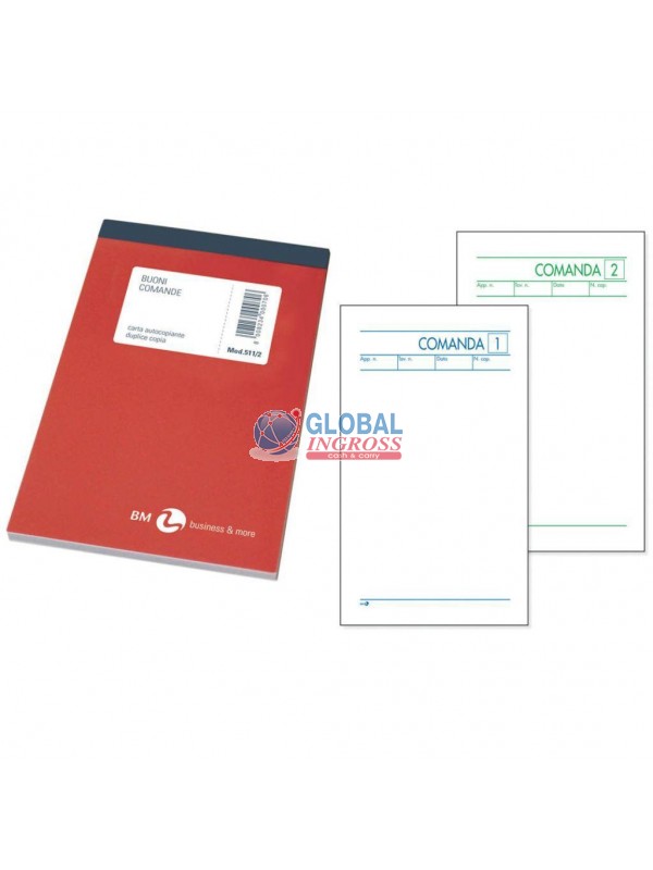 BUONI COMANDE 2 COPIE 10x17 art.511/2
