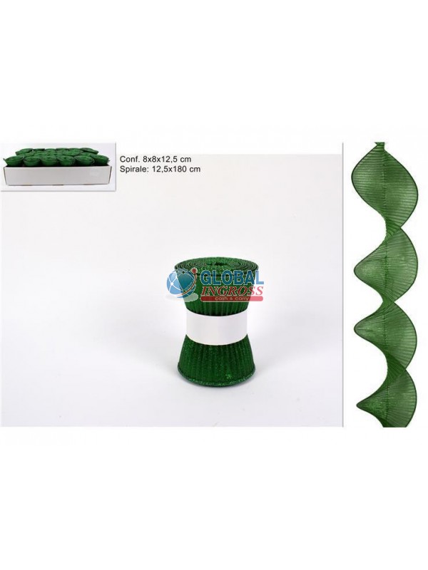 TESSUTO SPIRALE VERDE 180cm