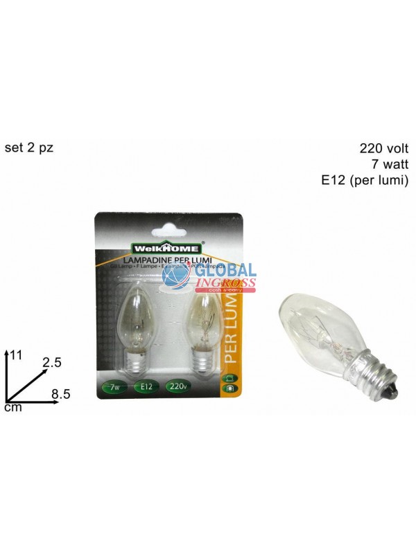 LAMPADINE X LUCE NOTTURNA 2pz