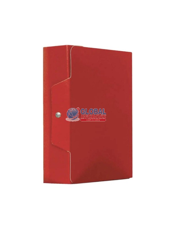 CARTELLA PROGETTI D8 ROSSO C/BOTTONE