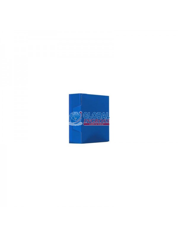 CARTELLA PROGETTI D12 BLU C/BOTTONE