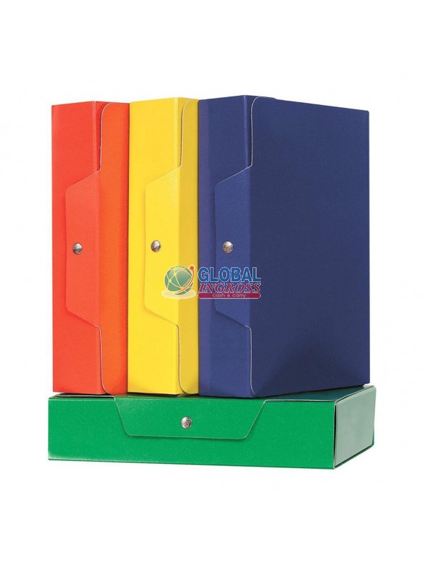 CARTELLA PROGETTI D12 ROSSO C/BOTTONE